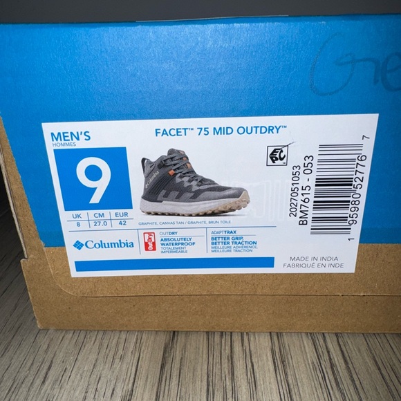 Columbia Facet 75 mid outdry boot - Picture 5 of 9